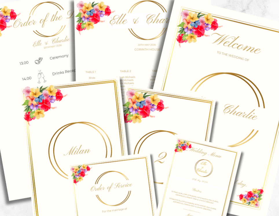 Wedding Stationery List & Timeline - Full Wedding Stationery List
