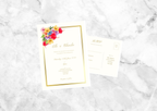Bloom Folded Wedding Invitation