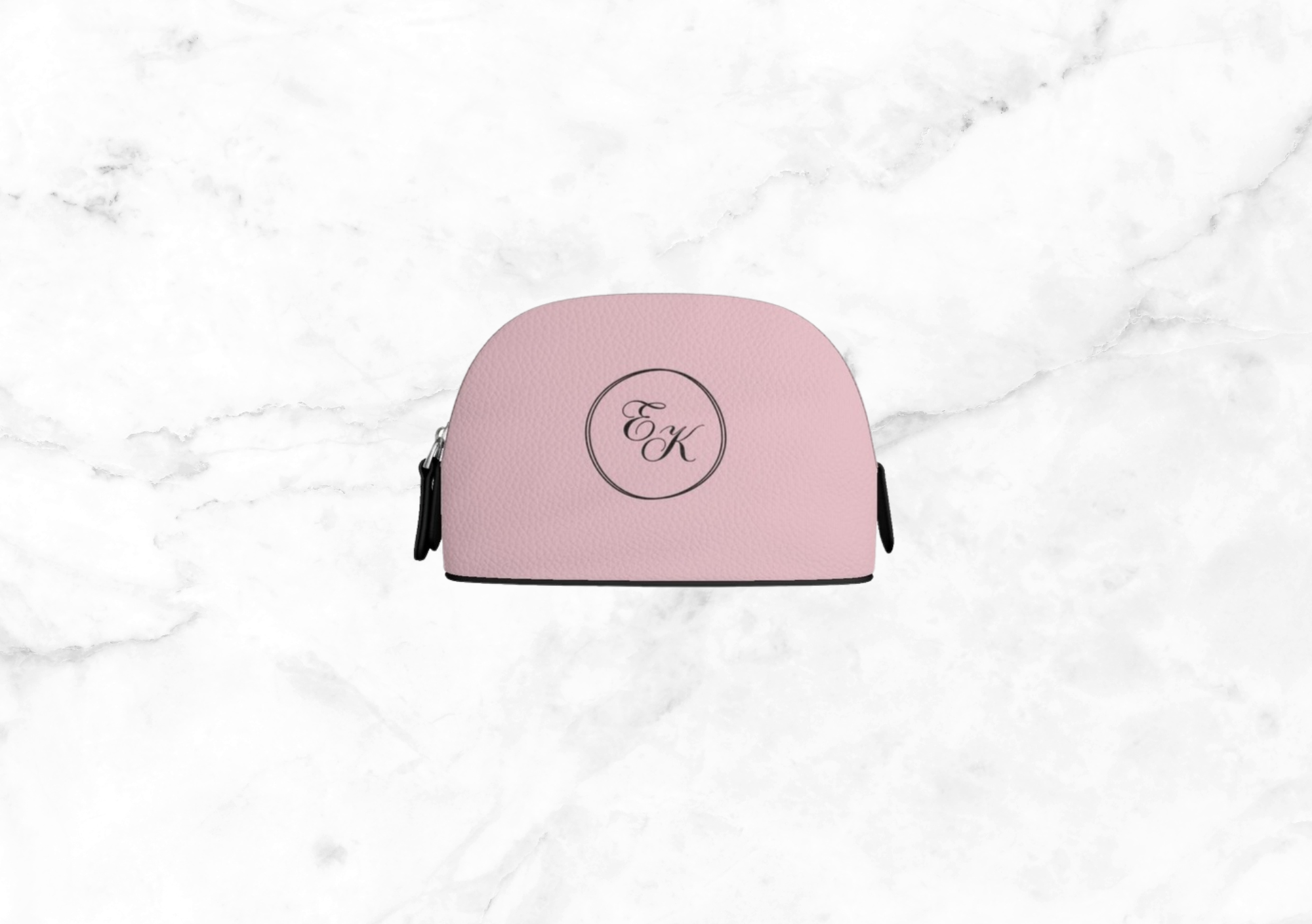 Duo Monogram Personalised Nappa Leather Makeup Bag