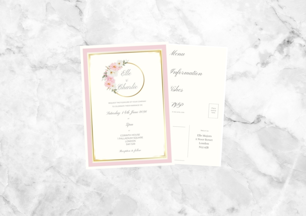 Bella Folded Wedding Invitation