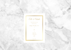 Aster Gatefold Wedding Invitation Suite