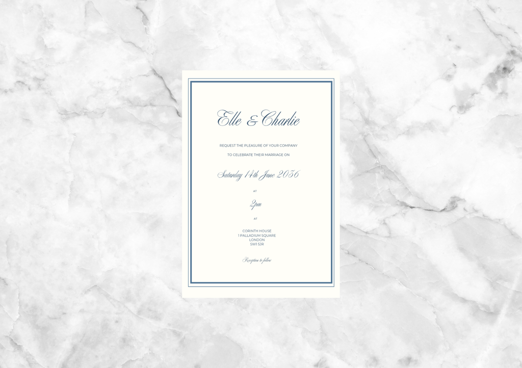 Blake Wedding Invitation Suite (Blue)