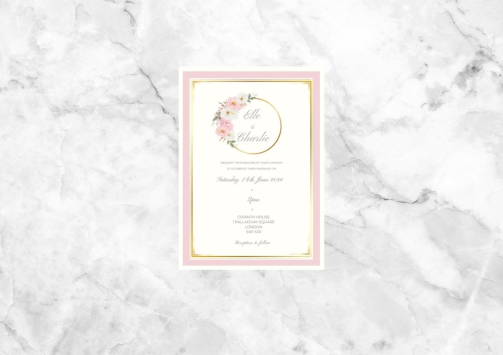 Bella Folded Wedding Invitation