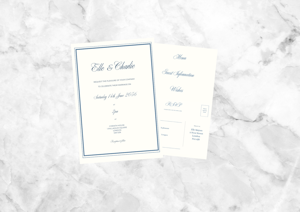 Blake Wedding Invitation Suite (Blue)