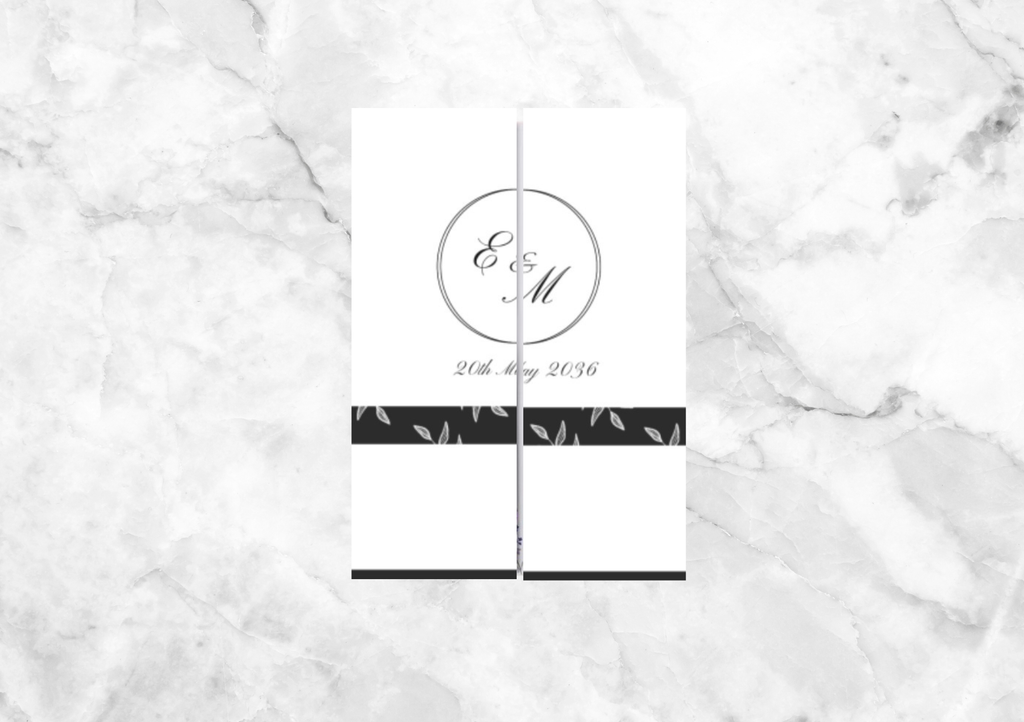 Victoriana Gatefold Wedding Invitation with RSVP Card