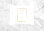 Aster Gatefold Wedding Invitation Suite