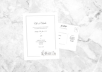 Syon Park Venue Illustration Wedding Invitation with RSVP Card