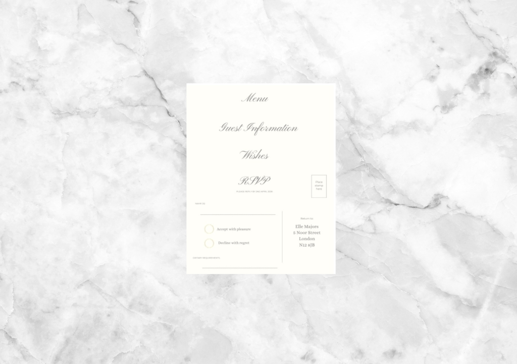 Bella Wedding Invitation Suite