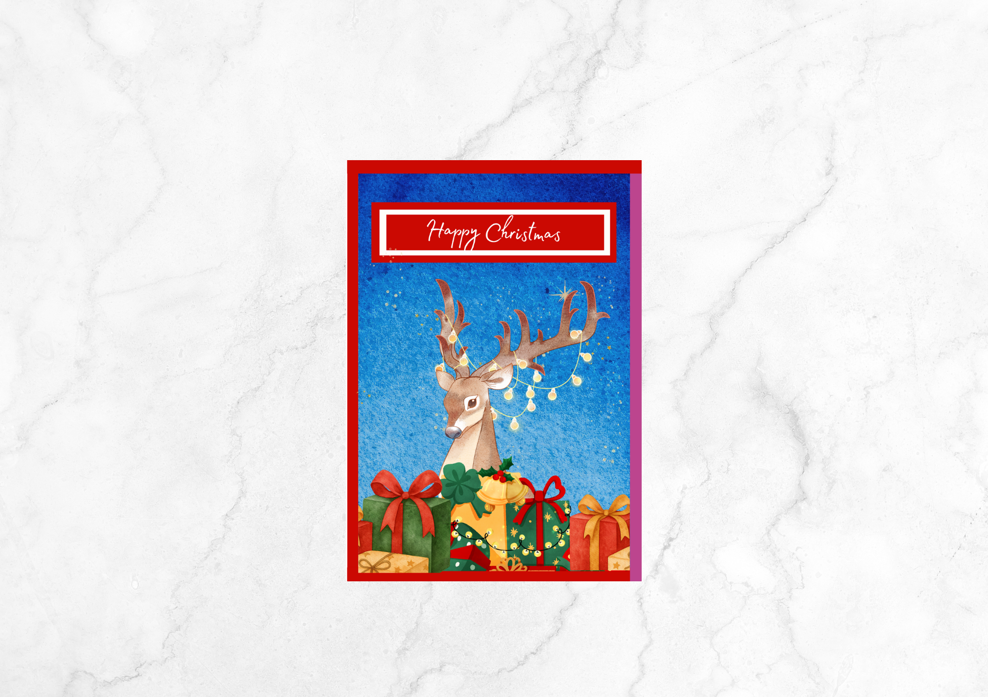 Joie Rudolph Christmas Card (Red)