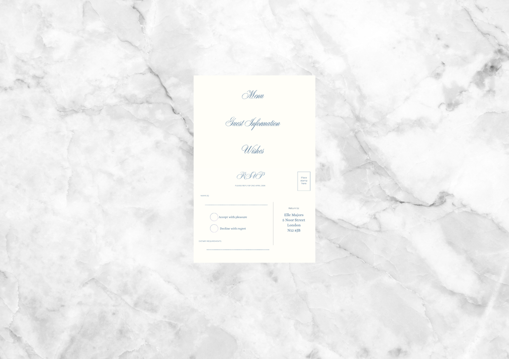 Blake Wedding Invitation Suite (Blue)