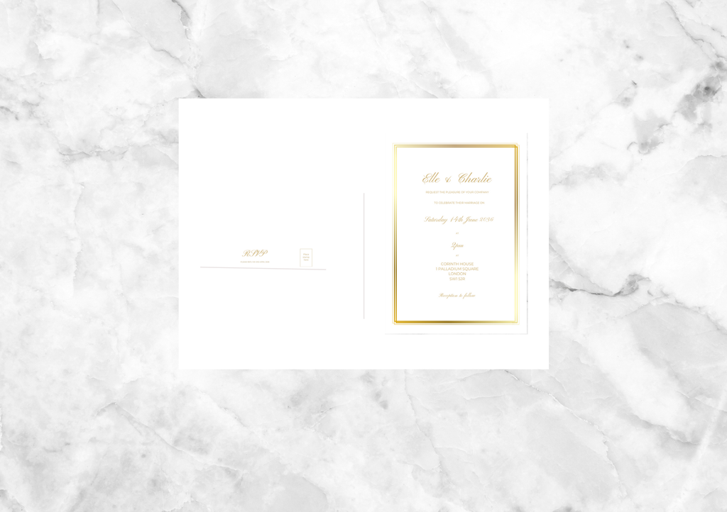 Daphne Folded Wedding Invitation