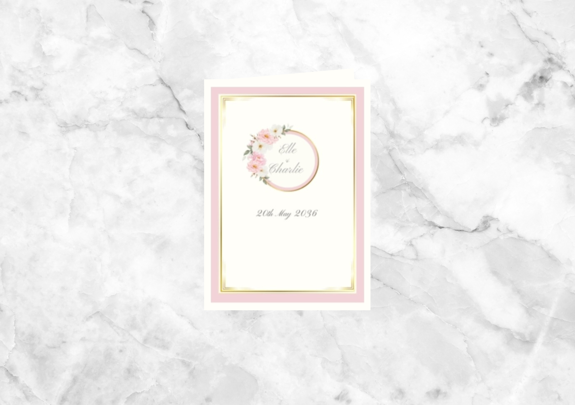 Bella Folded Wedding Invitation