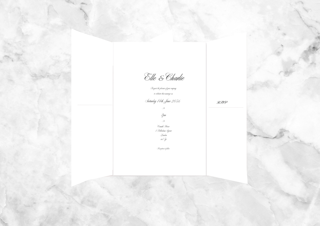 Kate Gatefold Wedding Invitation with RSVP