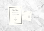 Blake Wedding Invitation Suite (Black)