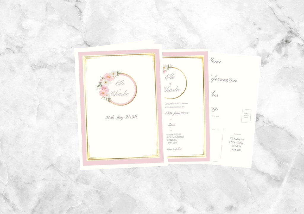 Bella Folded Wedding Invitation