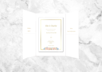 Golden Wedding Invitation Suite