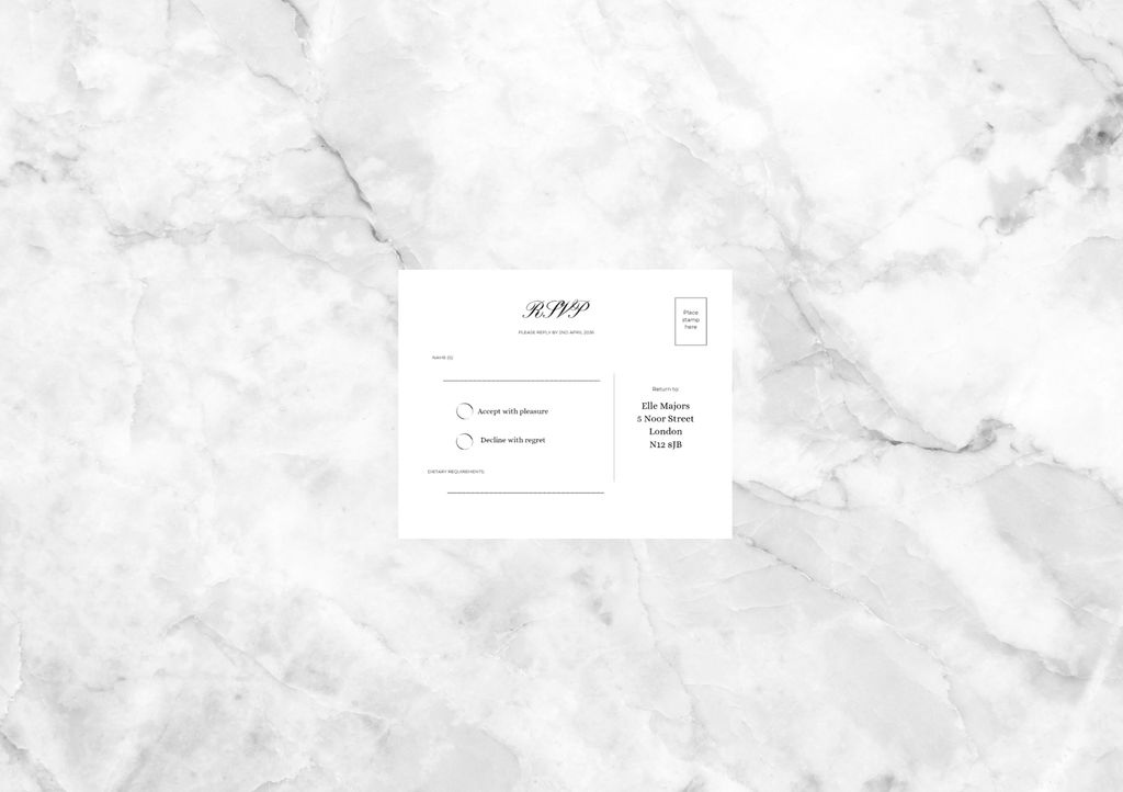 Kate Gatefold Wedding Invitation with RSVP