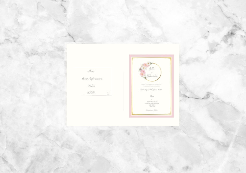 Bella Folded Wedding Invitation