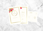 Bloom Folded Wedding Invitation