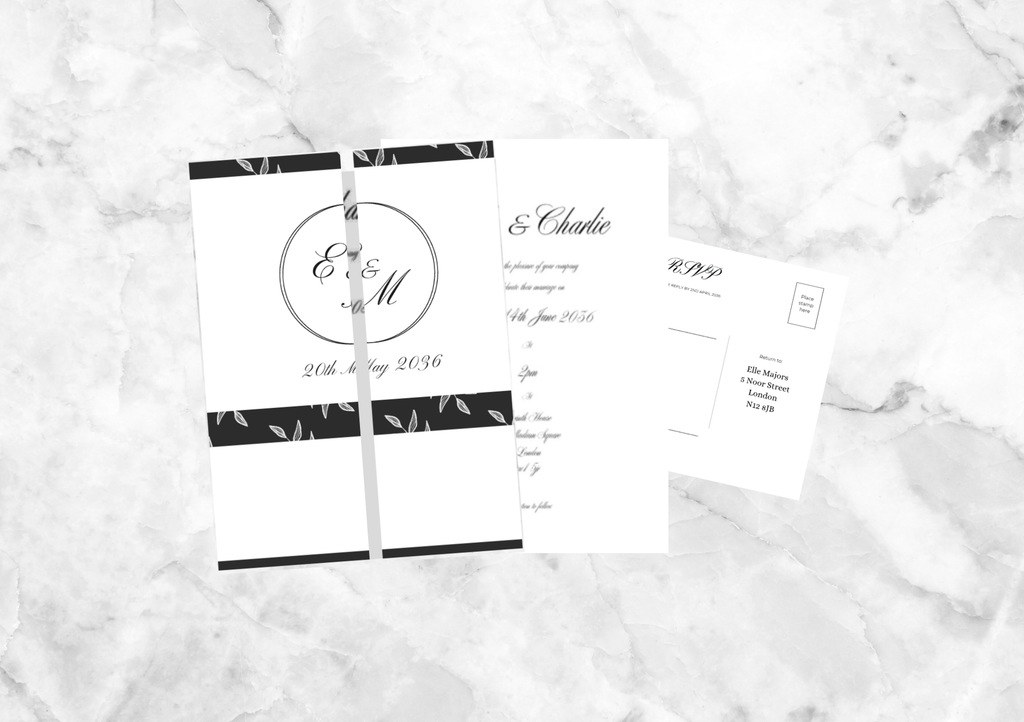 Victoriana II Gatefold Wedding Invitation with RSVP Card