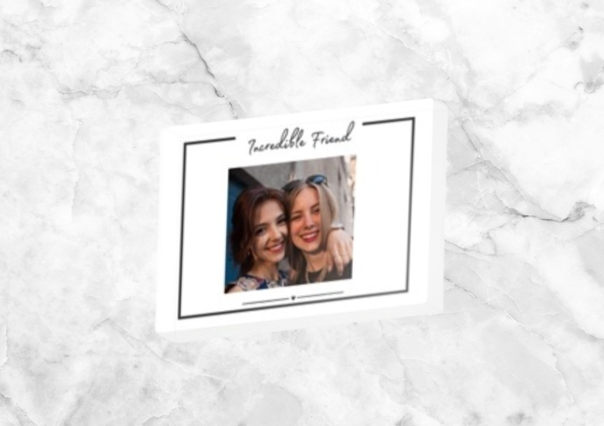 Incredible Friend II Personalised Photo Block