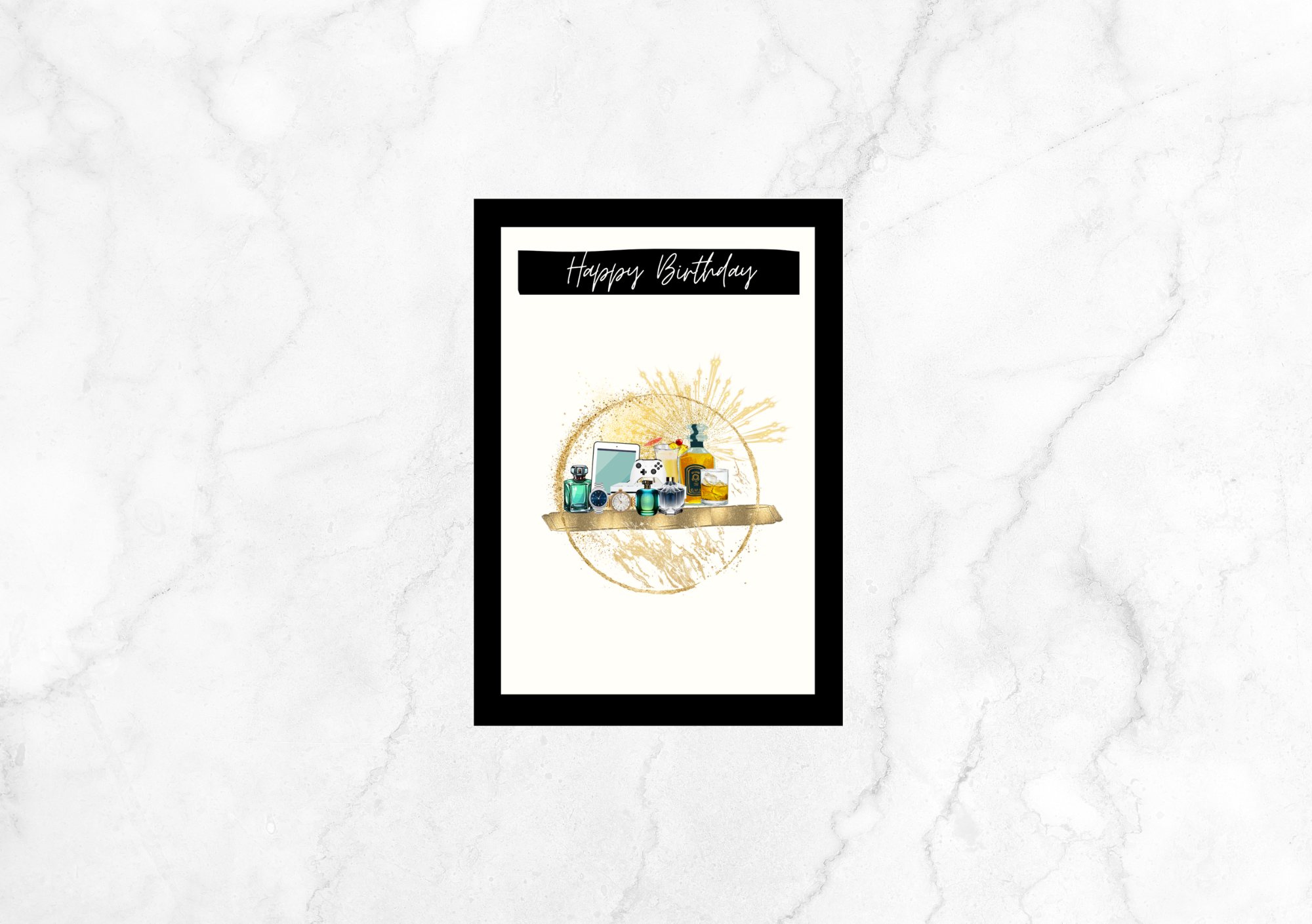 Libre Chillax Birthday Card - (Black)