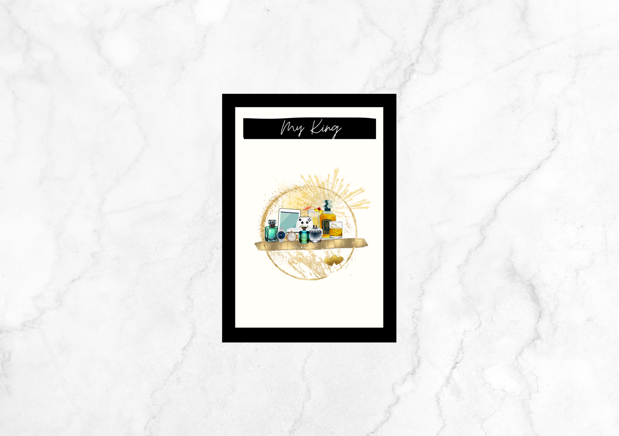 Libre Chillax Birthday Card - My King (Black)