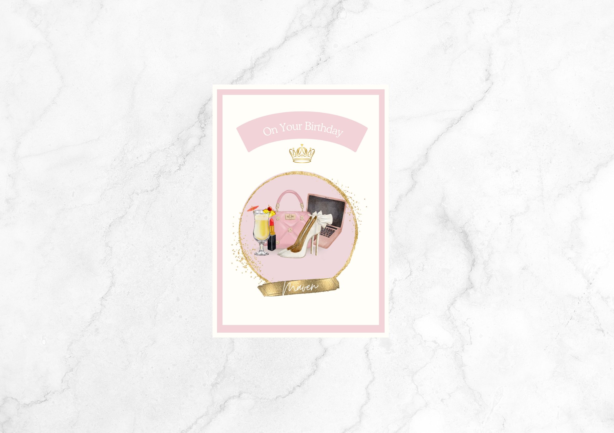 Amour Maven Birthday Card For Her (Pink)