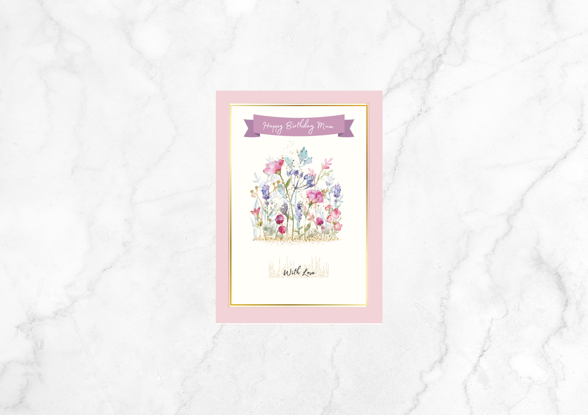 Paradis Floral Birthday Card For Mum (Pink)