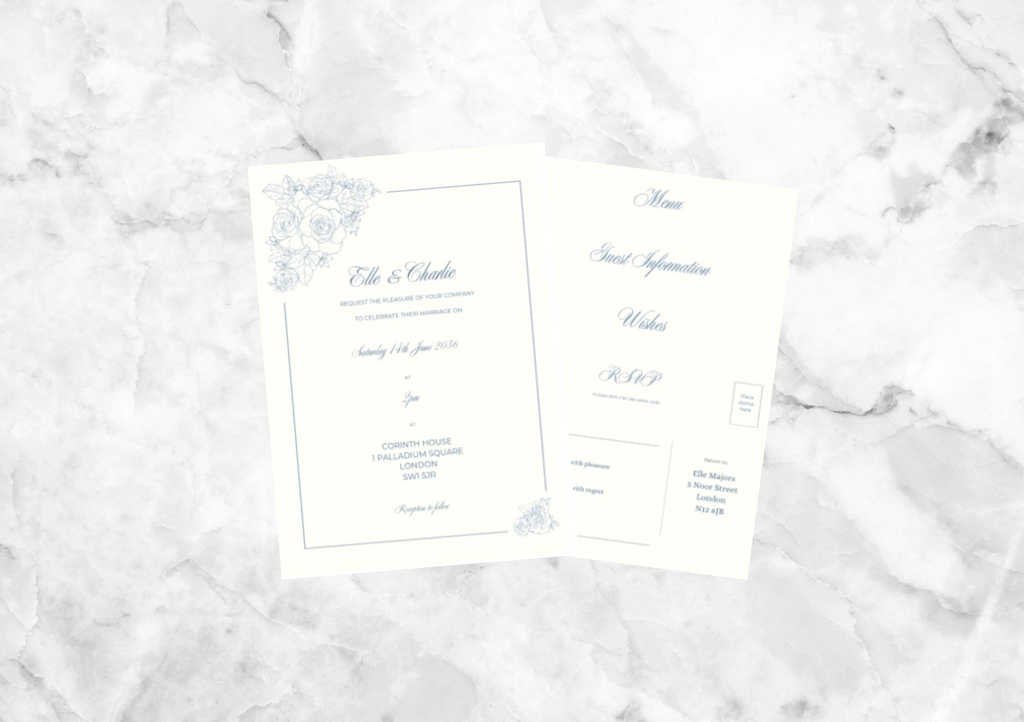 Chinoiserie Wedding Invitation Suite