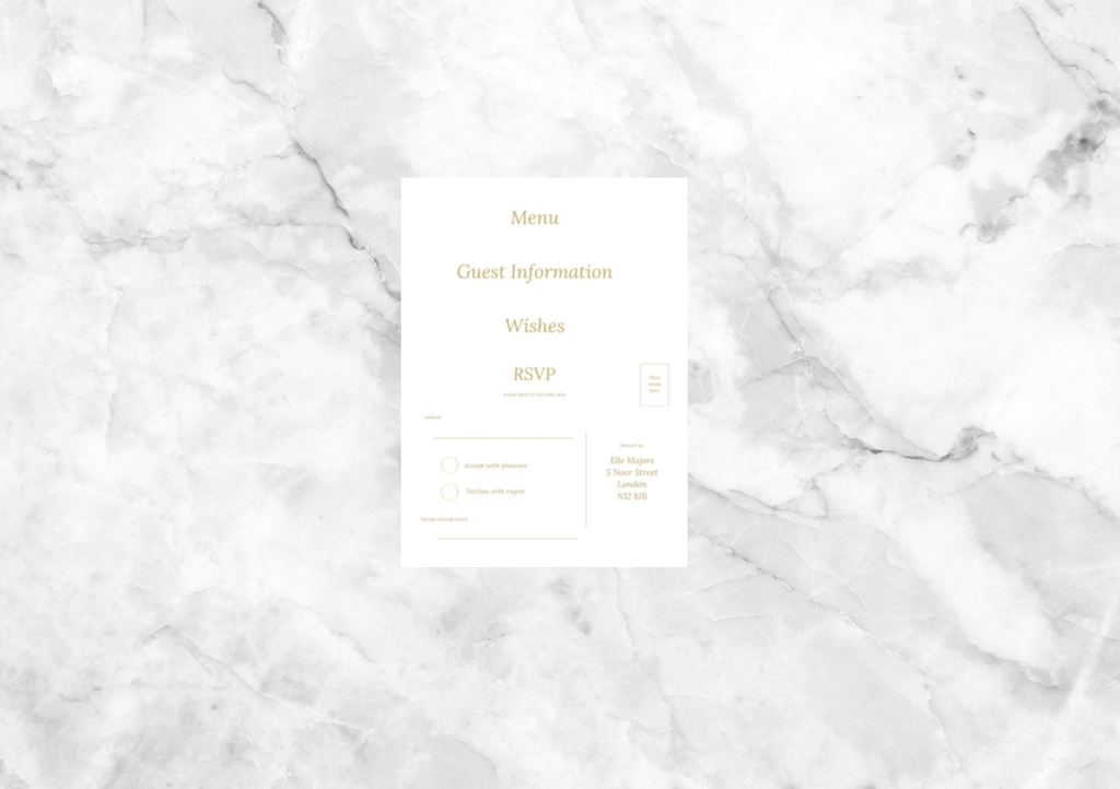 Rustic Wildflowers Wedding Invitation Suite