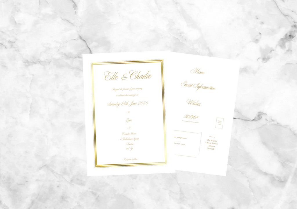 Blair Wedding Invitation Suite (Gold)