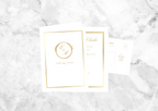 Aster Folded Wedding Invitation