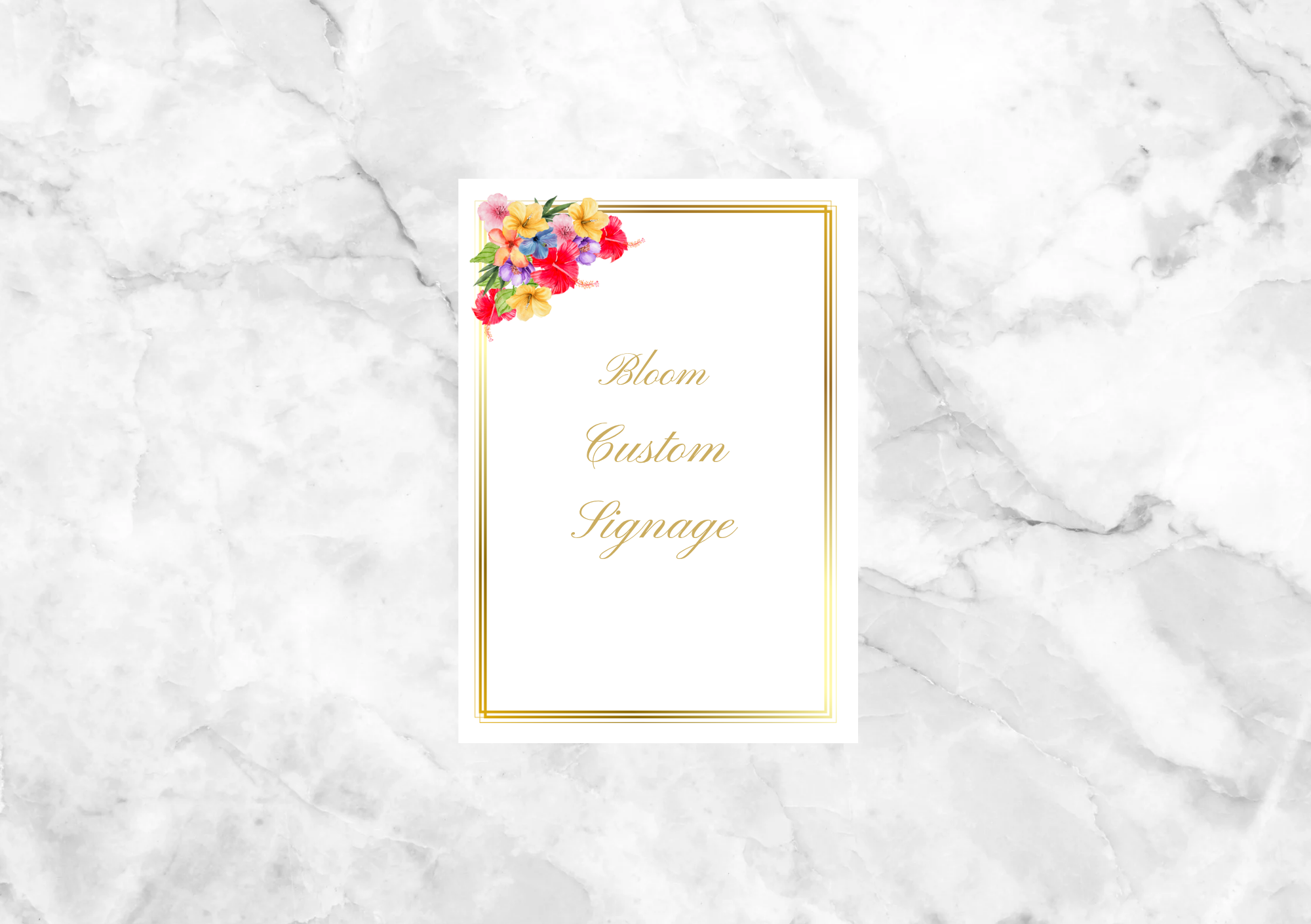 Bloom Custom Wedding Signage