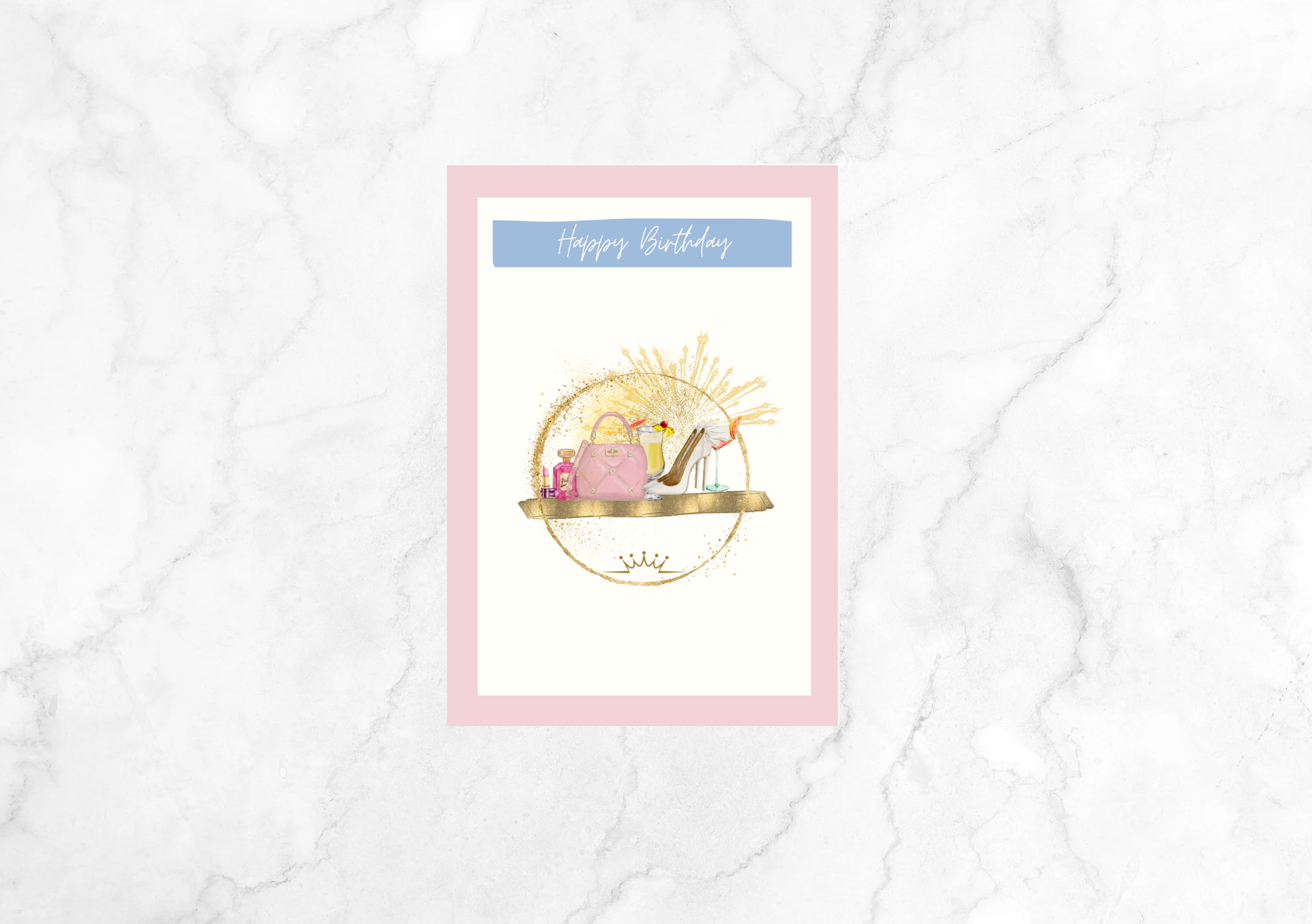 Libre Sephora Birthday Card (Pink & Blue)