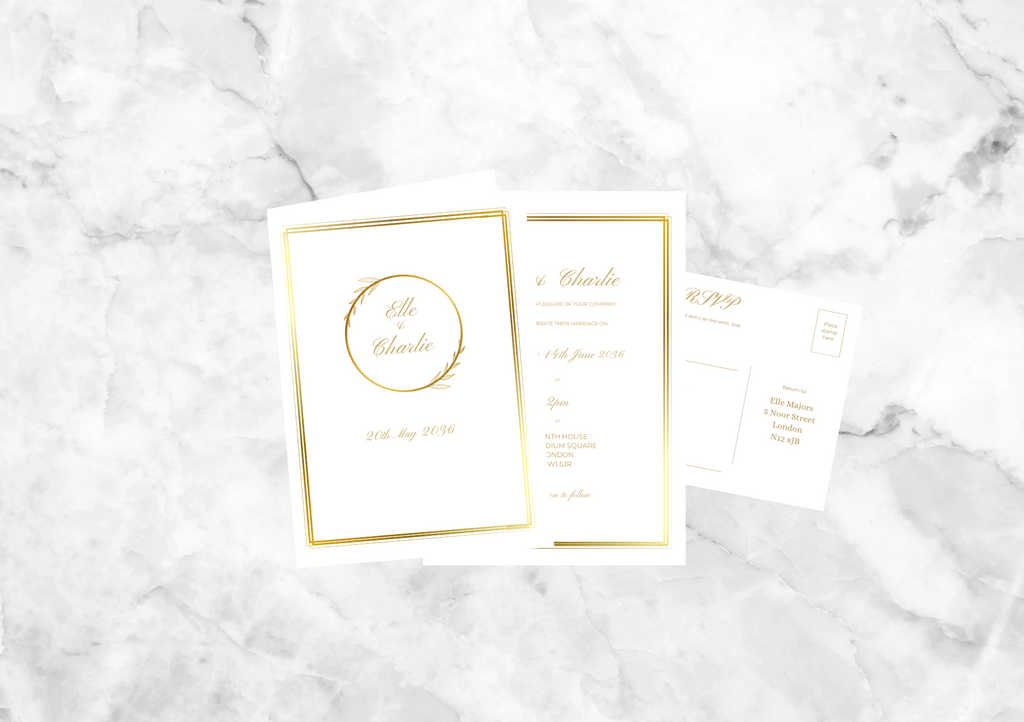 Daphne Folded Wedding Invitation