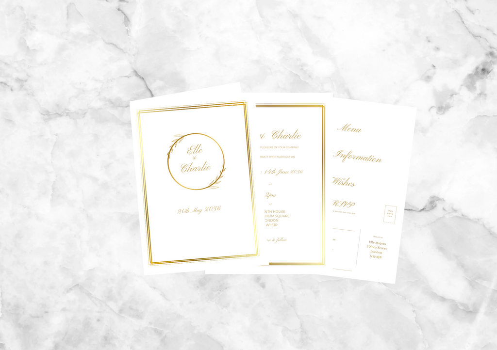 Daphne Folded Wedding Invitation