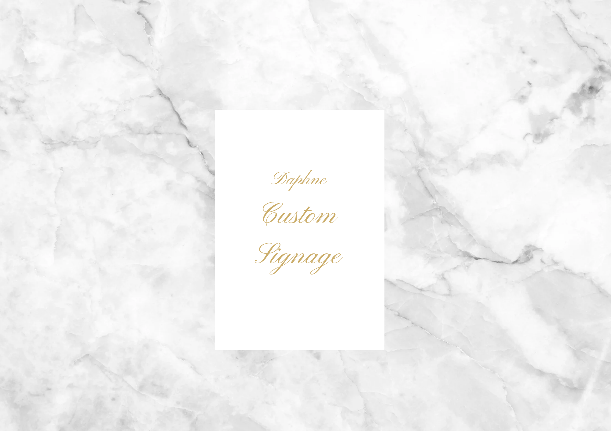 Daphne Custom Wedding Signage