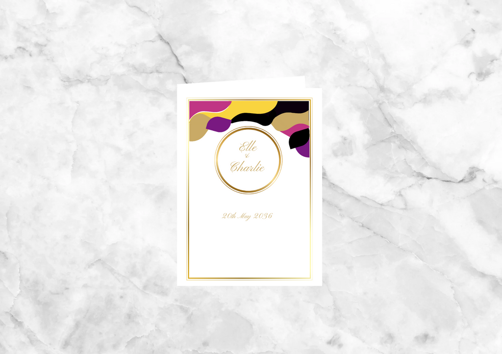 Helix Folded Wedding Invitation