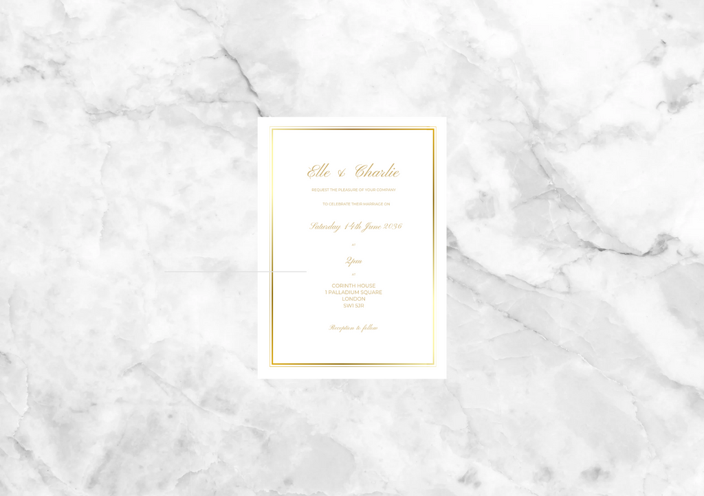 Helix Folded Wedding Invitation