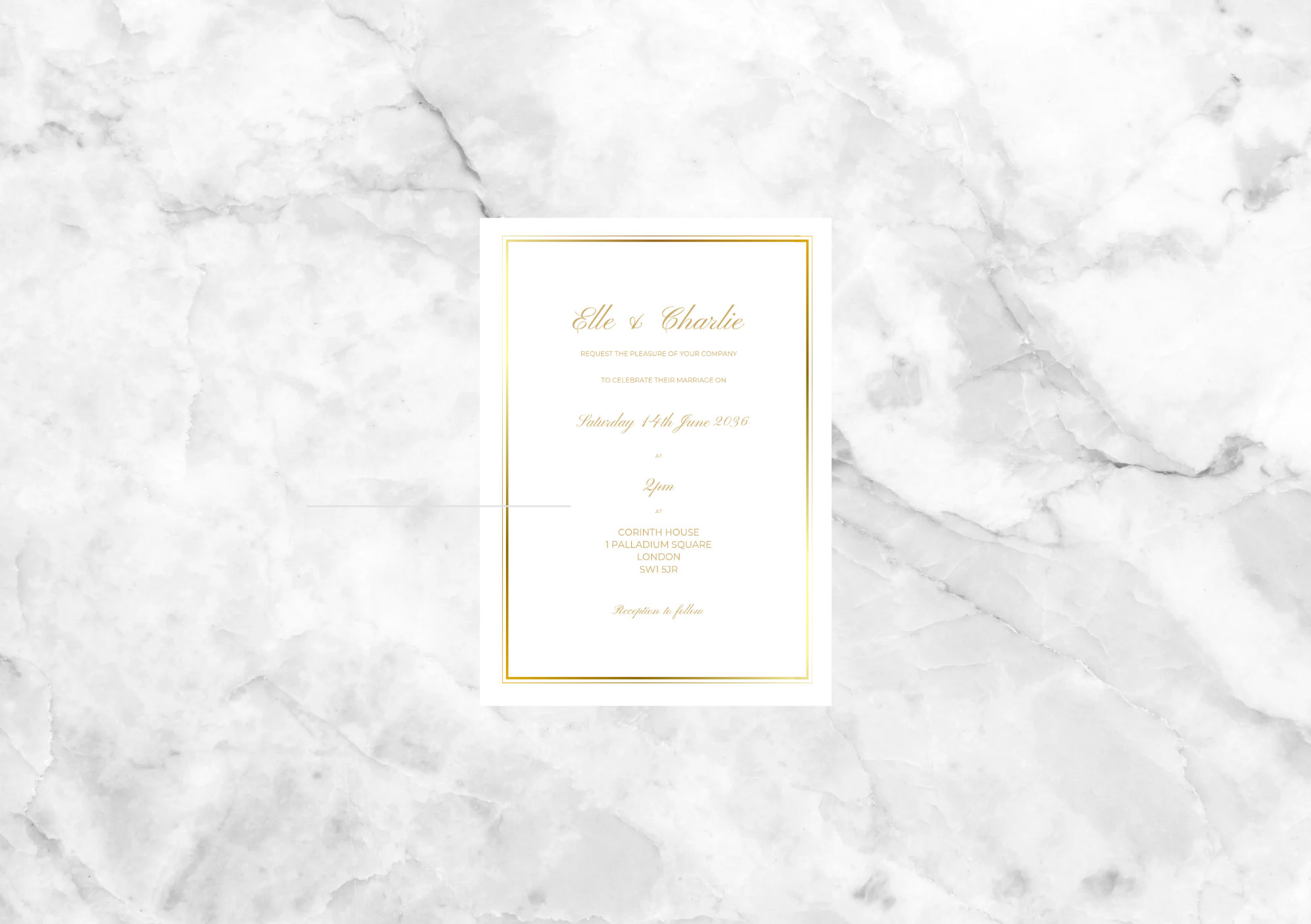 Helix Folded Wedding Invitation