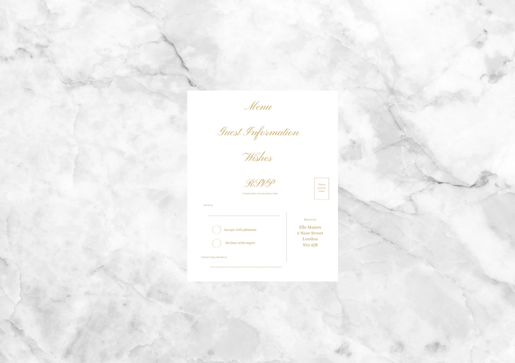 Helix Folded Wedding Invitation