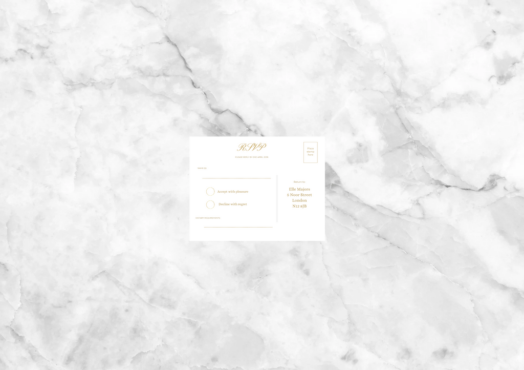 Helix Folded Wedding Invitation