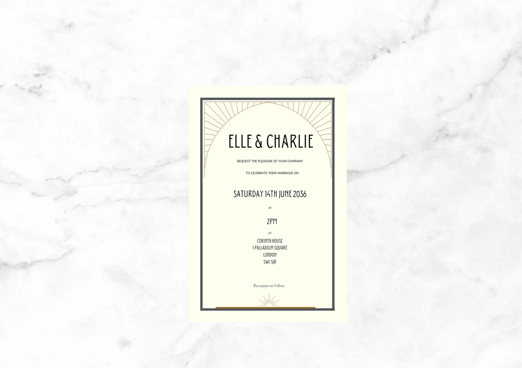 Jazz Wedding Invitation Suite