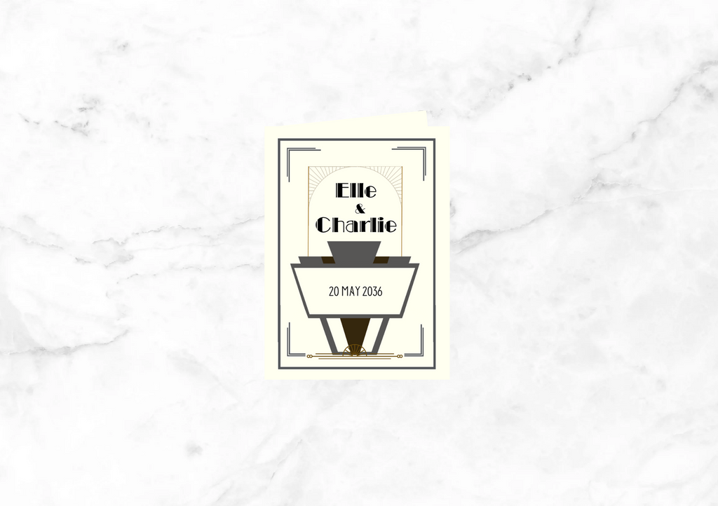 Jazz Folded Wedding Invitation