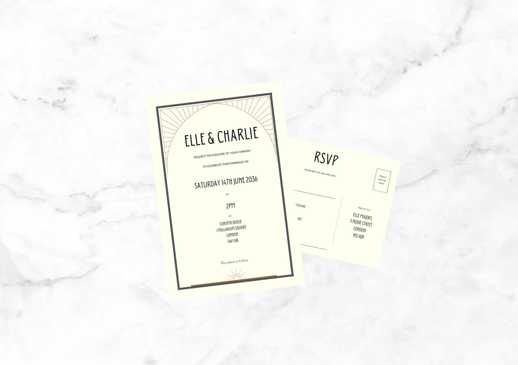 Jazz Wedding Invitation Suite