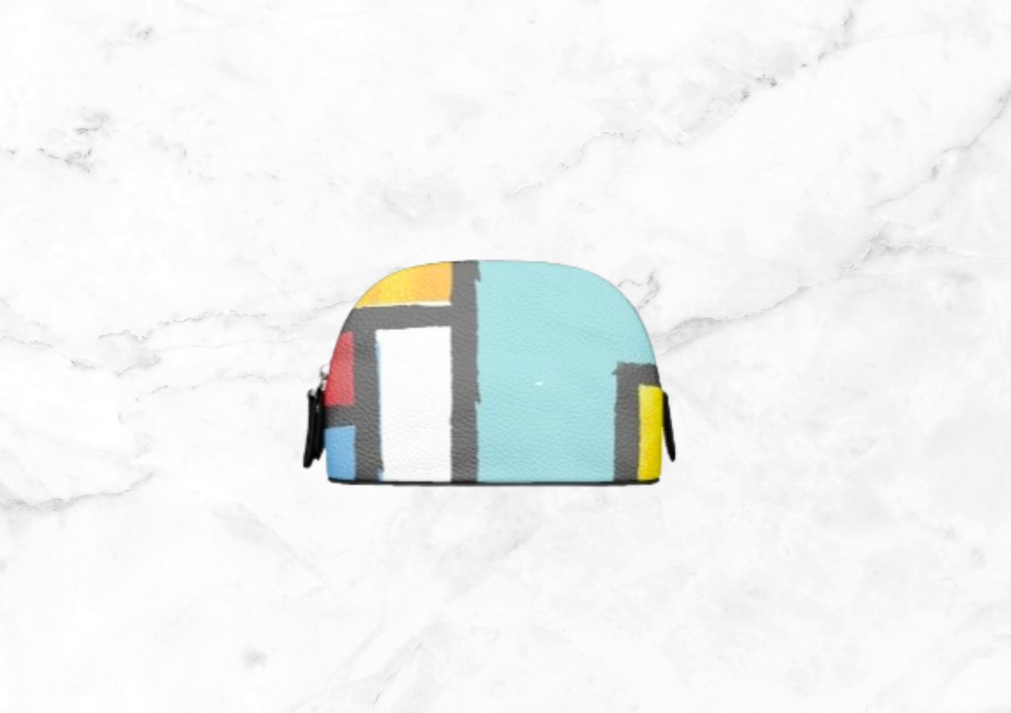 The Mondrian Nappa Leather Makeup Bag