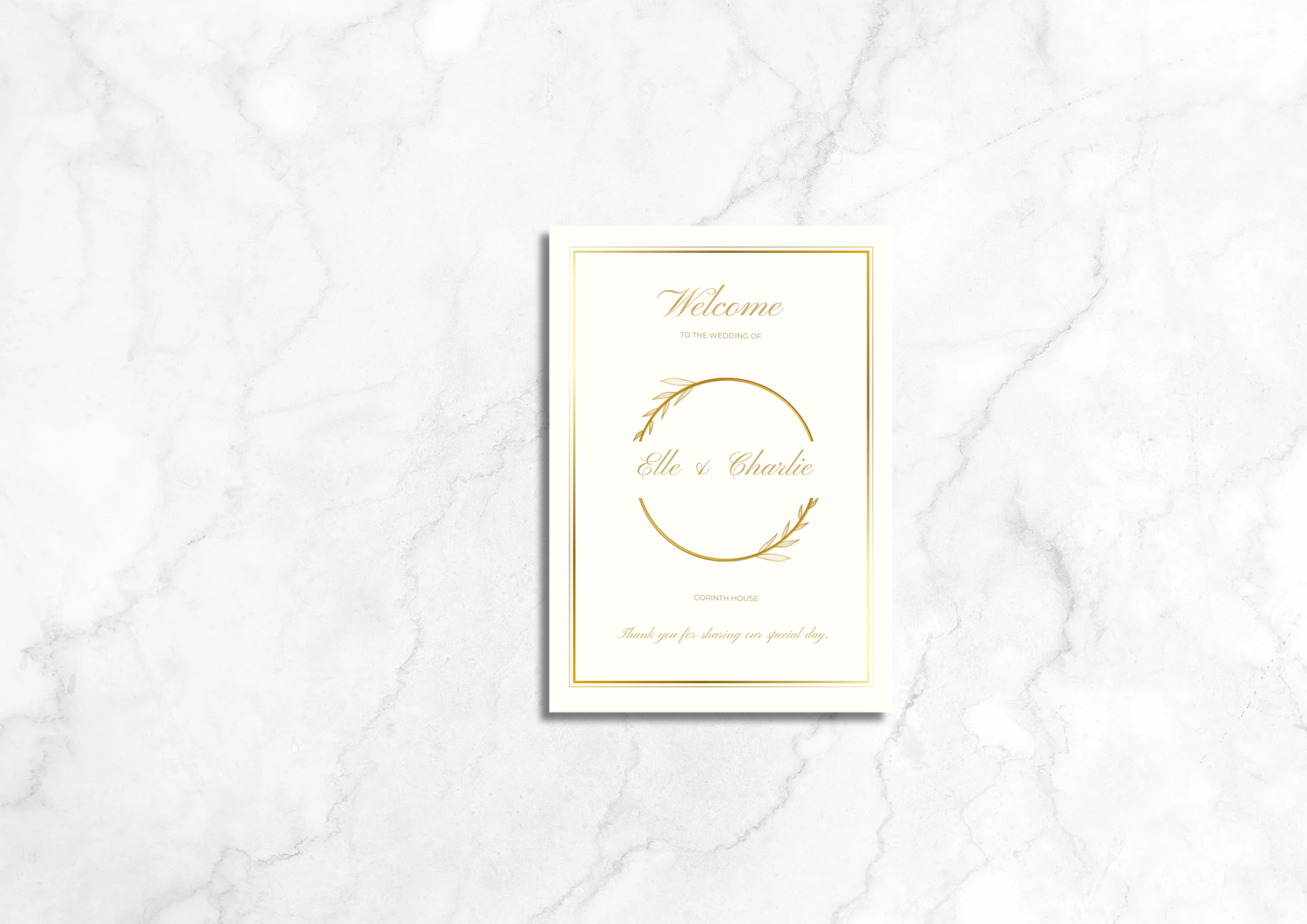 Daphne Wedding Welcome Sign