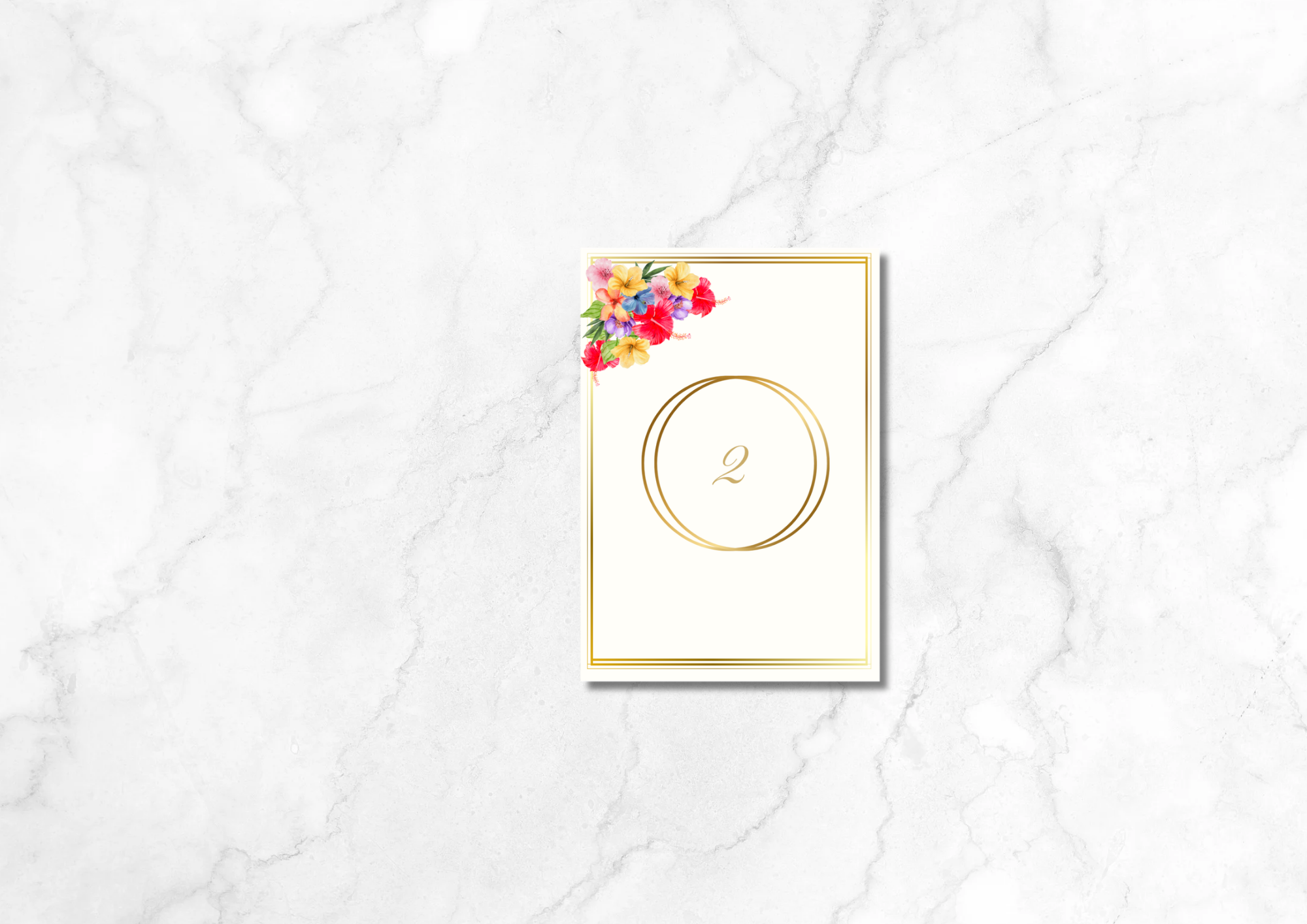 Bloom Wedding Table Numbers