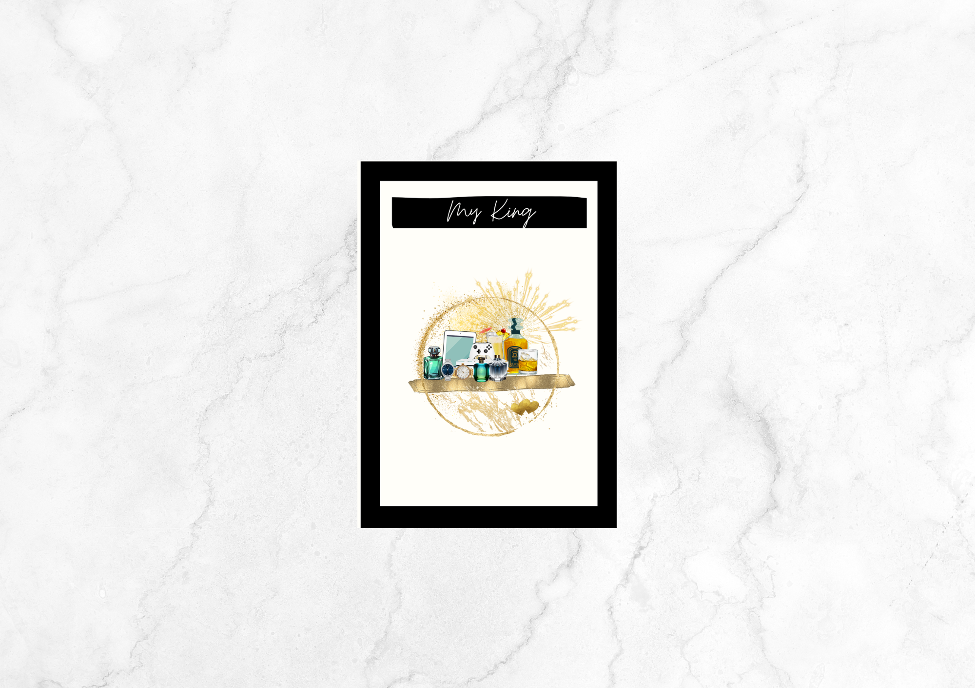 Libre Chillax Valentine's Day  Card - My King (Black)